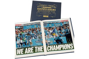 Personalised Manchester City Football Newspaper Book