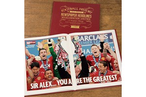 Personalised Manchester United Football Newspaper Book