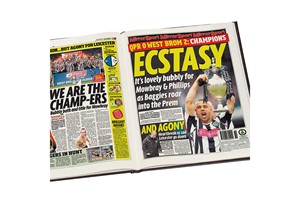 Personalised West Bromwich Albion Football Newspaper Book