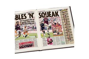 Personalised West Ham United Football Newspaper Book