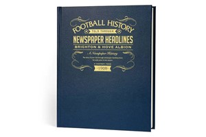 Personalised Brighton and Hove Albion Football Newspaper Book