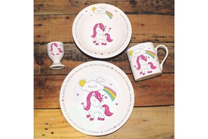 Personalised Unicorn Breakfast Set