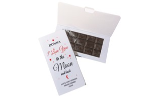To The Moon & Back Chocolate Card