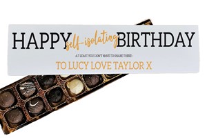 Happy 'Self Isolating' Birthday Handmade Truffles