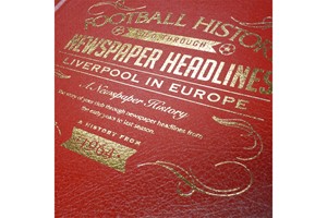 Personalised Liverpool in Europe Football Newspaper Book