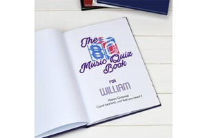 Personalised 1980s Music Quiz Book