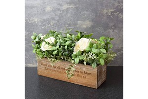 Personalised Artificial Flower Box