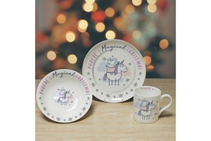 Personalised Peppa Pig Christmas Breakfast Set