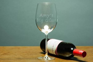 Bottle of Wine Glass