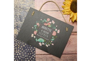 Beautiful and Unique Rectangular Slate Sign with Personalisation