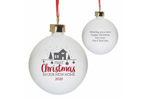 First Christmas in Our New Home Bauble