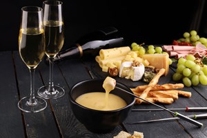 Champagne and Cheese Tasting for Two at The Smart School of Cookery