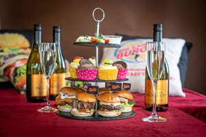 Burger Bites Superior Afternoon Tea with Bottomless Fizz for Two