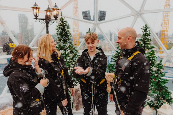 Up at The O2 Snow Globe Climb for Four picture