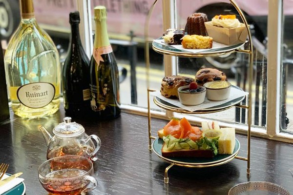 Afternoon Tea with a Glass of Prosecco for Two at Queens of Mayfair