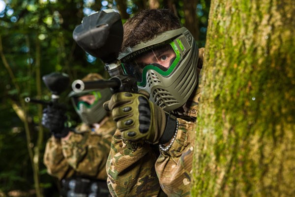 Forest Paintballing for Four with 200 Paintballs Each and Lunch at GO Paintball London