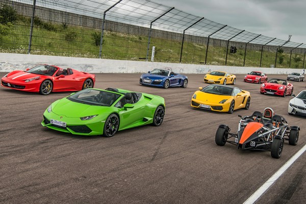 Six Supercar Driving Blast with High Speed Passenger Ride