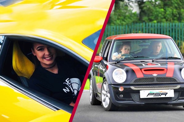 30 Minute Junior Driving Lesson in a Mini Cooper and a Three Mile Supercar Blast for One