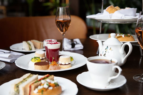 Vegan Afternoon Tea with Gin Cocktail for Two at The Athenaeum Hotel