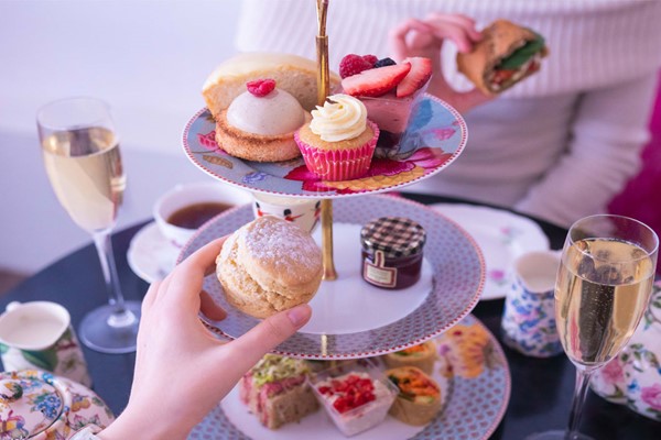 Bottomless Prosecco Afternoon Tea for Two at Brigit's Bakery, Covent Garden