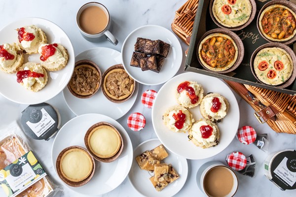 Luxury Vegan Sweet and Savoury Afternoon Tea Hamper Delivery for Four with Positive Bakes picture