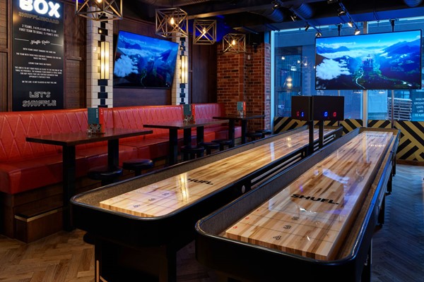 Shuffleboard, Pizza and Drinks for Two at BOX