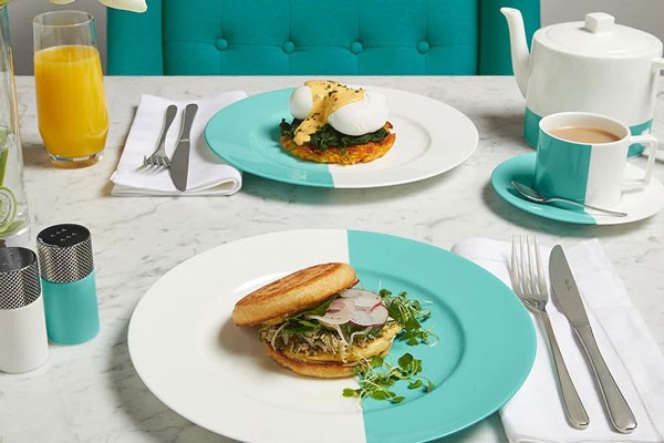 Champagne Breakfast at The Tiffany Blue Box Cafe at Harrods for Two