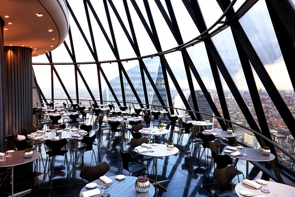 Bottle of Searcy's English Sparkling Wine and Nibbles for Two at Searcys at The Gherkin