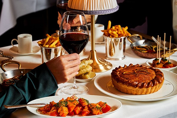Three Course Dinner with a Glass of Champagne for Two at The Georgian, Harrods collection picture