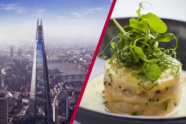 The View from The Shard with a Cocktail and MICHELIN Starred Dining for Two at Galvin La Chapelle | buyagift.co.uk
