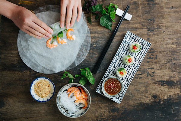 Four Course Vietnamese Meal with Wine for Two at Pho & Bun