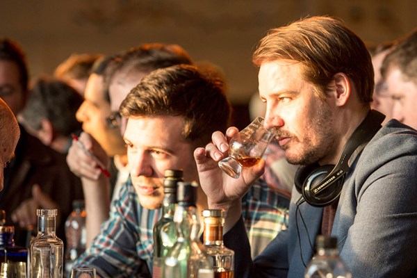 People tasting whisky at The Whisky Lounge in York