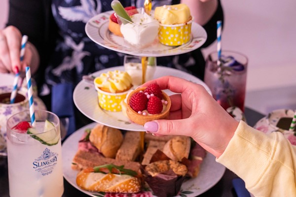 Bottomless Gin Cocktail Afternoon Tea for Two at Brigit's Bakery, Covent Garden