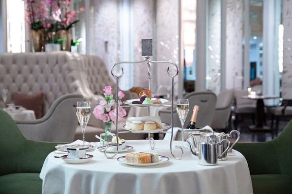 Vegetarian Afternoon Tea for Two with a Glass of Sparkling Wine at The Langham London