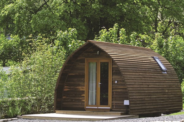 Deluxe Overnight Glamping Pod Break with Steamers Cruise for Two at Waterfoot Park