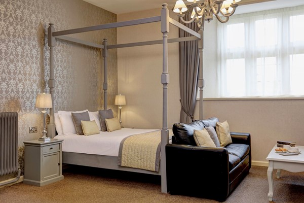 Two Night Luxury Escape in a Four Poster Room for Two at Walworth Castle Hotel