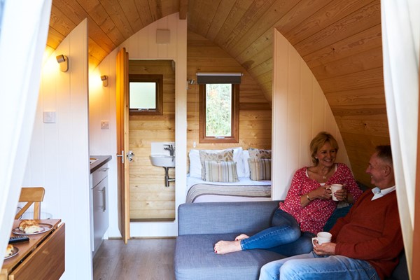 Two Night Mega Pod Glamping Break for Four at Whitemead Forest Park