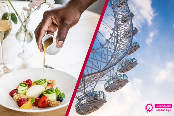London Eye Tickets with a Three Course Dinner at Swan at The Globe for Two