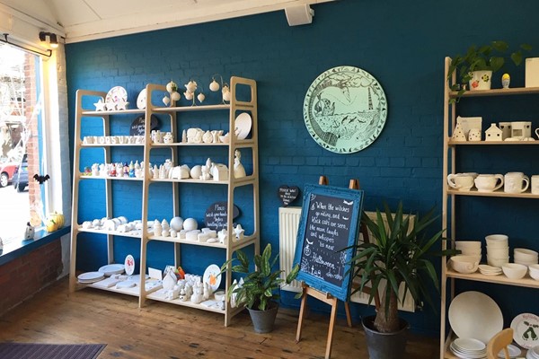 Pottery Painting Class for Two at Sticky Earth Café