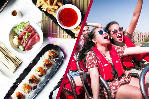 Unlimited Asian Tapas at Inamo with Thames Rockets High Speed Boat Ride for Two
