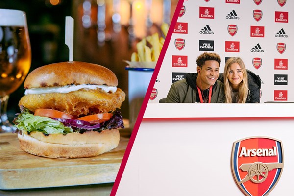 Arsenal Emirates Stadium Tour with Craft Beer Flight and Burger for Two at Brewhouse and Kitchen