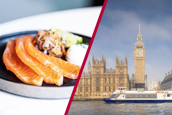 Three Course Lunch at Gordon Ramsay's River Restaurant at The Savoy and Thames River Cruise for Two