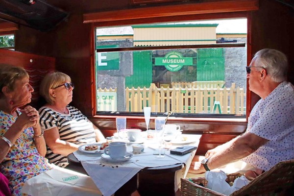 Steam Train with Champagne Afternoon Tea at Swanage Railway for Two