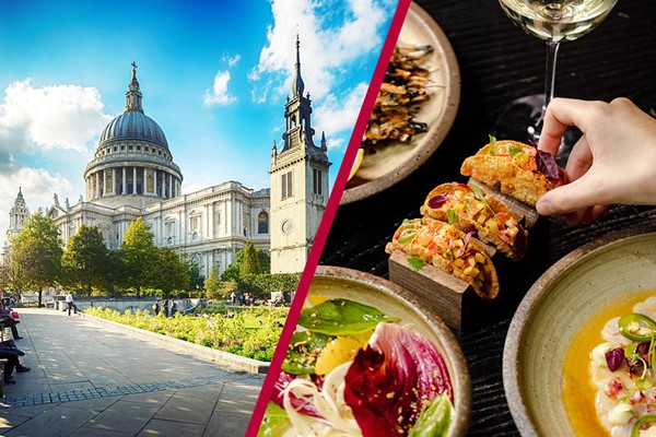 St Paul's Cathedral Visit for Two with Three Course Meal and Prosecco at Gaucho