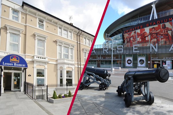 Arsenal Emirates Stadium Tour with Overnight Stay at Best Western Highbury for Two