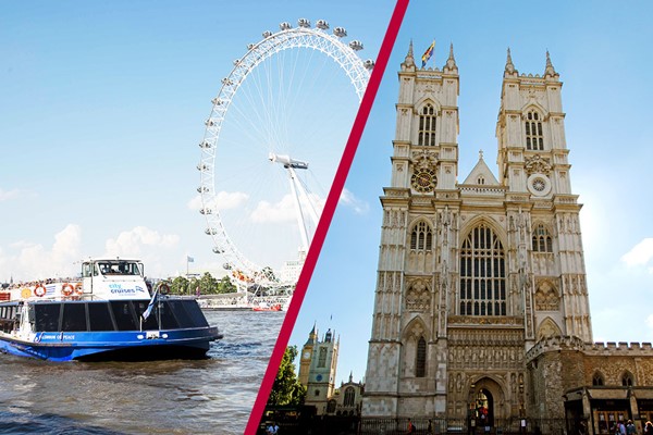 Visit to Westminster Abbey and Thames Cruise Rover Pass for Two