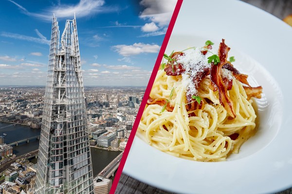 The View from The Shard and Dinner with Fizz at Marco Pierre White for Two