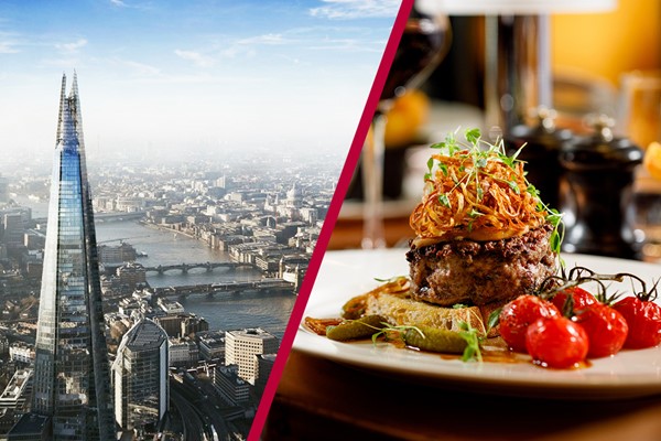 The View from The Shard and Dinner with Fizz at Marco Pierre White for Two