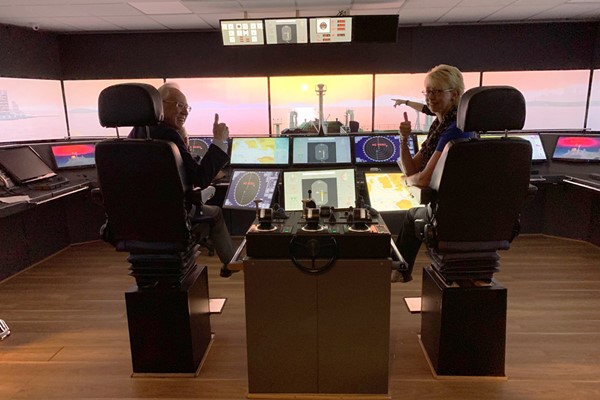 Ship Simulator Experience for a Family of Six