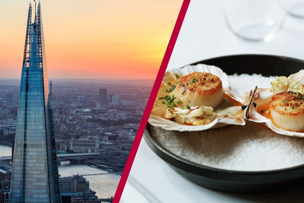 Three Course Lunch at Gordon Ramsay's Savoy Grill and View From The Shard for Two